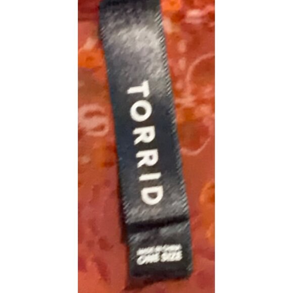 Torrid Womens Velvet Burnout Ruana Rust One Size Kimono Top OS - Picture 8 of 10